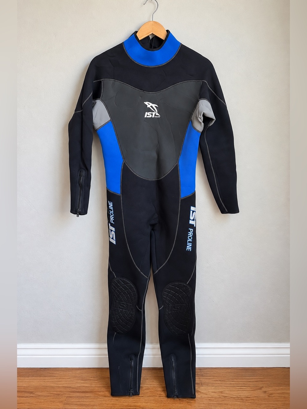 IST Proline XXL Full Scuba Diving Wetsuit Black Blue Neoprene